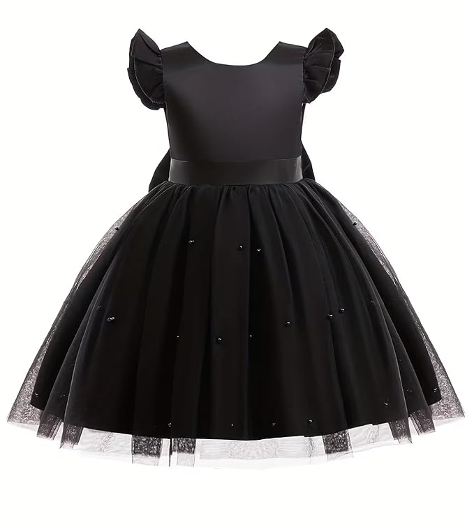 61DgavZCBtL._SX679_ TAGAS Girls Colorblock Mesh Layered Fit and Flare Hem Dress